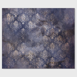 Papel De Regalo Gothic Grunge Indigo 