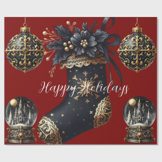 Papel De Regalo Gothic Holidays Wrapping Paper