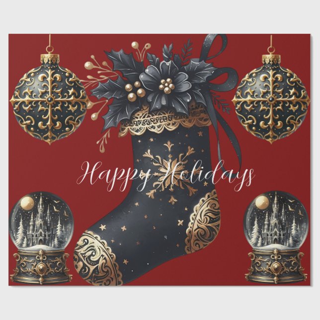 Papel De Regalo Gothic Holidays Wrapping Paper (Superficie plana)