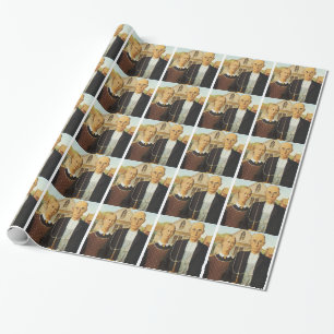 Papel De Regalo Gótico americano de Grant Wood, arte de reproducc