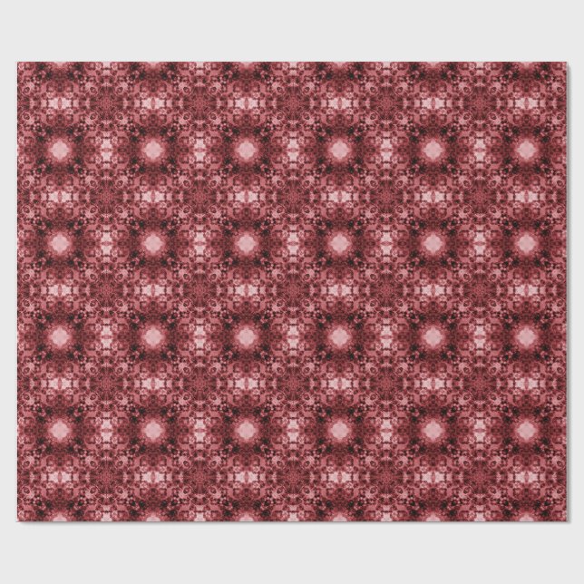 Papel De Regalo Gótico de firma rosa con patrones (Superficie plana)