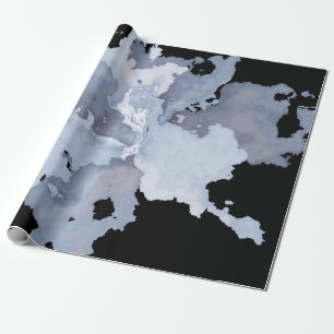 Papel De Regalo Gótico de mármol de color gris