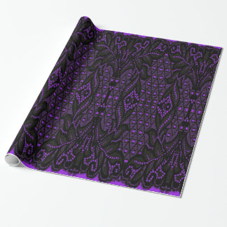 Papel de regalo gótico Lolita de encaje negro