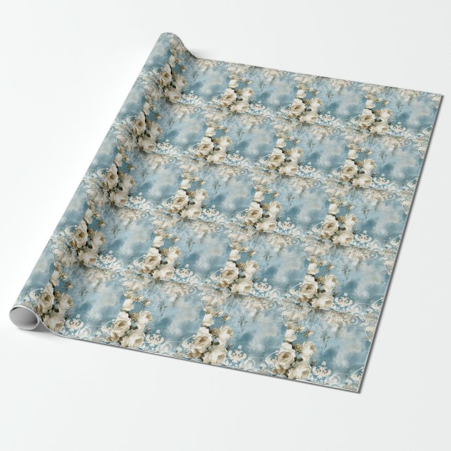 Papel De Regalo Gótico oscuro vintage (Desenrollado)