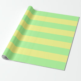 Papel De Regalo Gótico Pastel Estripas Aweradas Verdes y Amarillas