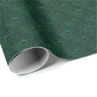 Gotitas de agua en metal verde