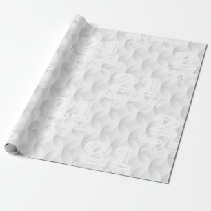 Papel De Regalo grabado en relieve del círculo blanco
