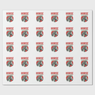 Papel De Regalo Grabado Vintage Horse Daddy