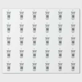 Papel De Regalo Gracias por el escaneo de pedidos Revisar el logot