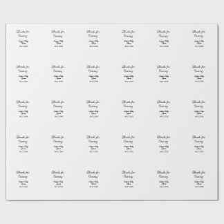 Papel De Regalo Gracias por venir a la ducha de bebé, simple y mod