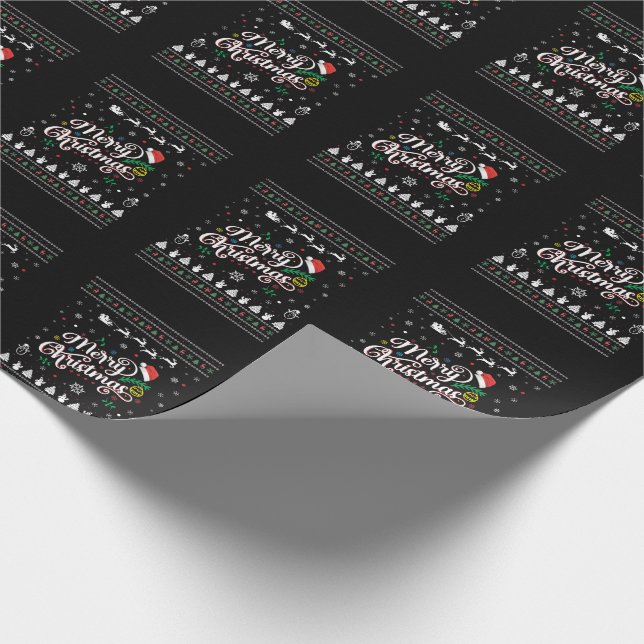 Papel De Regalo Graciosa Feliz Navidad (Esquina)