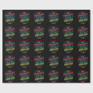 Papel De Regalo Graciosa rueda retro fastidiosa idiom recibe grasa