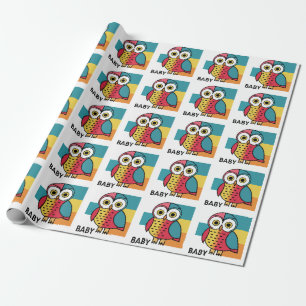 Papel De Regalo Gracioso Baby Owl Baby Gift