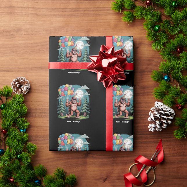 Papel De Regalo Gracioso Bash Balloons de la fiesta de cumpleaños  (Regalo de vacaciones)