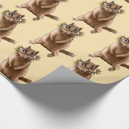 Papel De Regalo Gracioso Chipmunk Squirrel Geek Animal Art