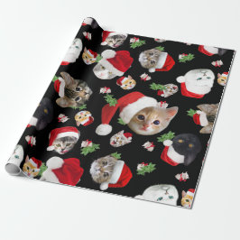 Papel De Regalo Gracioso gato navidades envolver