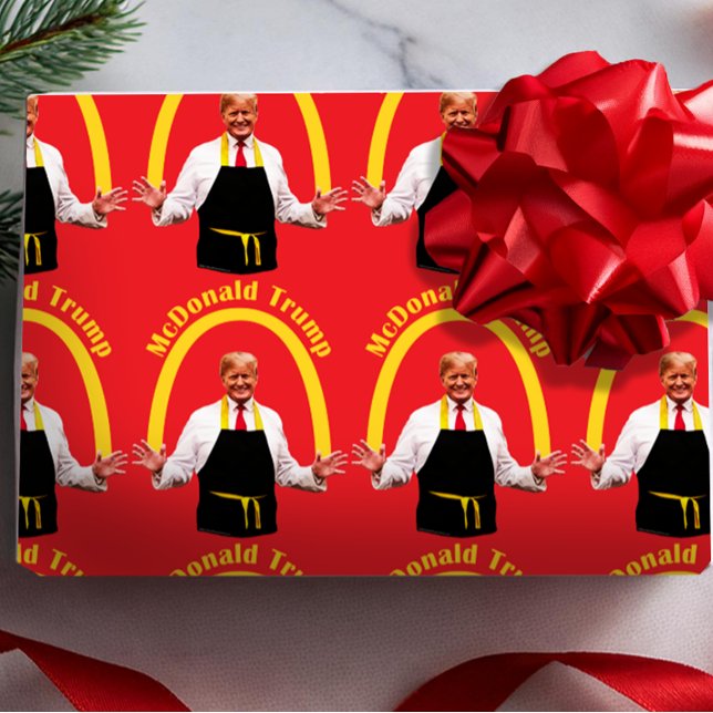 Papel De Regalo Gracioso meme de citas a los Fries franceses de Do (funny donald trump wrapping paper)