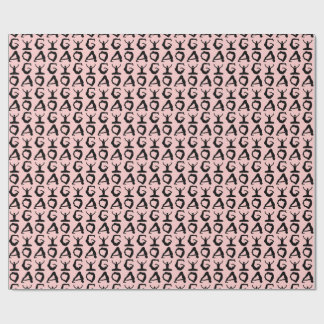 Papel De Regalo Gracioso patrón de mosaico de yoga