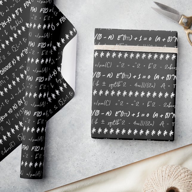 Papel De Regalo Gracioso regalo de formulato matemático para matem (Subido por el creador)