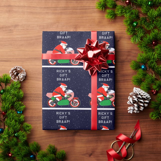 Papel De Regalo Gracioso regalo de vacaciones en Motocross (Regalo de vacaciones)