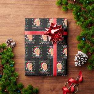 Papel De Regalo Gracioso Trump Feliz Navidad Fea Navidad Dulce Reg