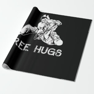 Papel De Regalo Graciosos abrazos gratis a Jiu-Jitsu MMA BJJ