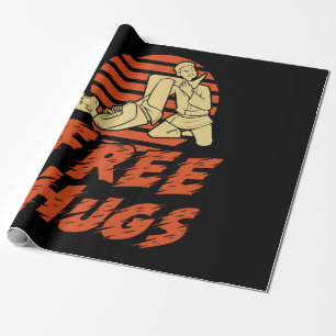 Papel De Regalo Graciosos abrazos gratis - Jiu-Jitsu brasileño, re
