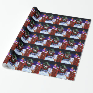 Papel De Regalo Graciosos Navidades Cat Mouse Creationarts