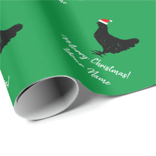 Papel De Regalo Graciosos Navidades de personalizados de pollo de