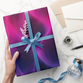 Papel De Regalo Gradient Purple Pink Fusion Dark Abstract Pattern