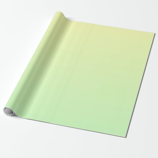 Papel De Regalo Gradiente amarillo y verde (Desenrollado)