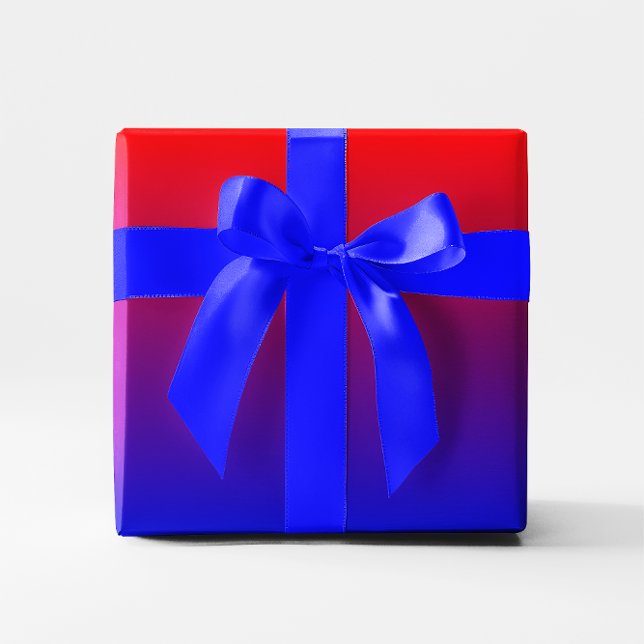 Papel De Regalo Gradiente Azul Rojo (Blue Red Gradient Wrapping Paper)