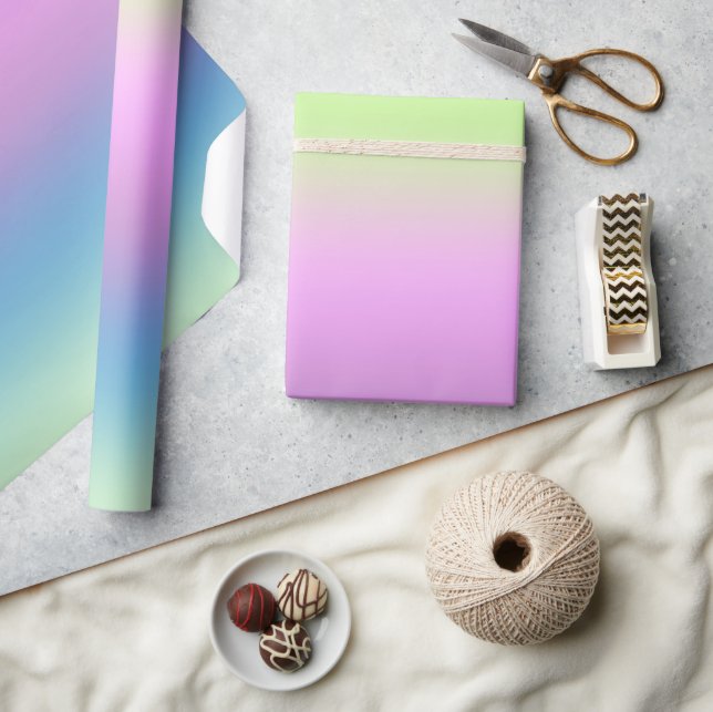 Papel De Regalo Gradiente brillante. (Artesanía)