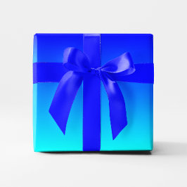 Papel De Regalo Gradiente de Aqua a Azul