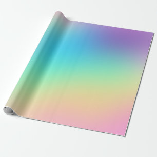 Papel De Regalo Gradiente de arcoiris prudente suave