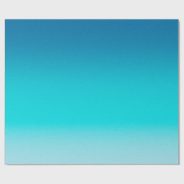 Papel de Regalo Gradiente de Azul a Aqua Minimalis