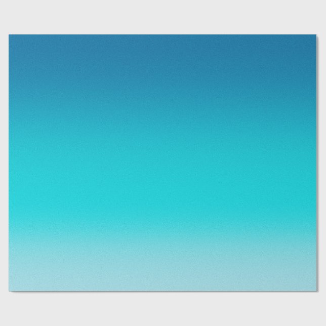 Papel de Regalo Gradiente de Azul a Aqua Minimalis (Superficie plana)