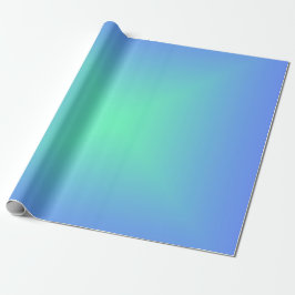 Papel De Regalo Gradiente de diamante azul a verde aguamarina
