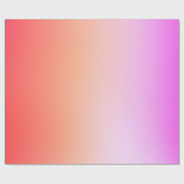 Papel De Regalo Gradiente de puesta de sol pastel radiante