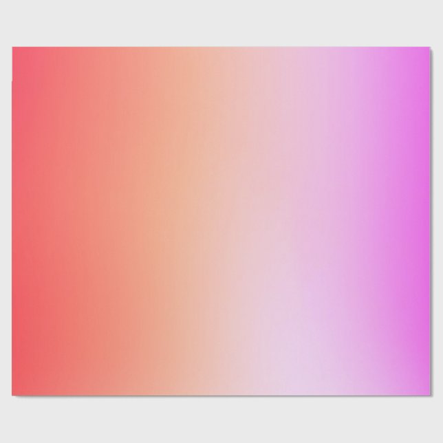 Papel De Regalo Gradiente de puesta de sol pastel radiante (Superficie plana)