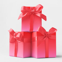 Papel De Regalo Gradiente de San Valentín Rosa y Rojo