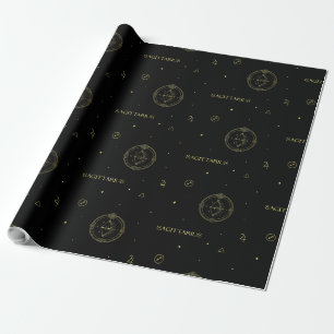 Papel De Regalo Gradiente de signo de estrella Sagittarius zodiac