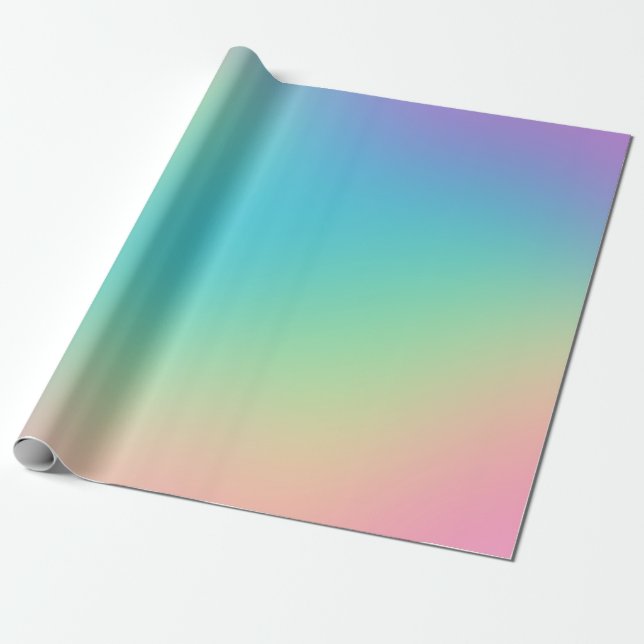 Papel De Regalo Gradiente grandioso del arcoiris (Desenrollado)