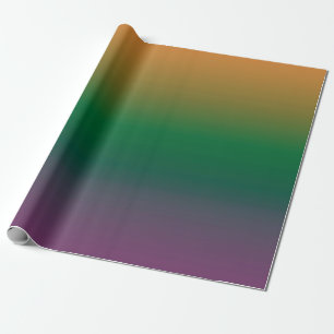 Papel De Regalo Gradiente naranja-verde-púrpura