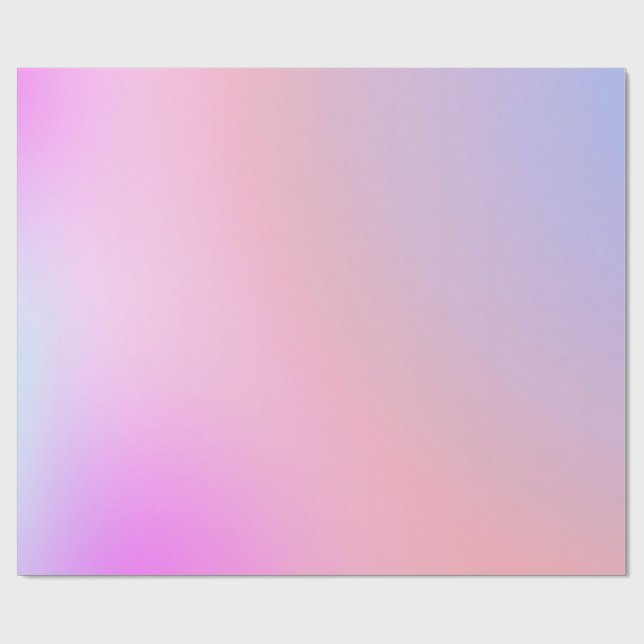 Papel De Regalo Gradiente Pastel de Algodón de Azúcar Soñador (Superficie plana)