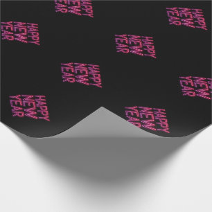 Papel De Regalo Gradiente púrpura Año Nuevo