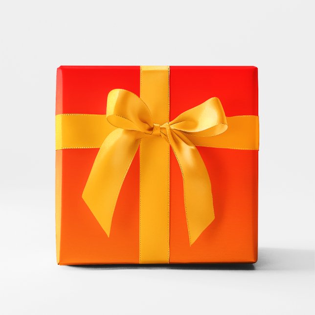 Papel De Regalo Gradiente rojo naranja (Orange Red Ombre)