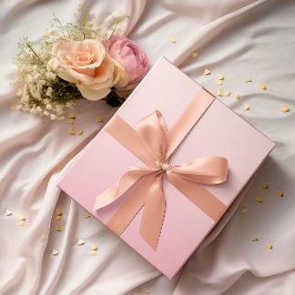 Papel De Regalo Gradiente Rosa Pastel Minimalista Moderno