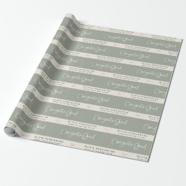 Papel De Regalo Grado de felicitaciones por nombre personalizado d