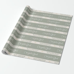 Papel De Regalo Grado de felicitaciones por nombre personalizado d